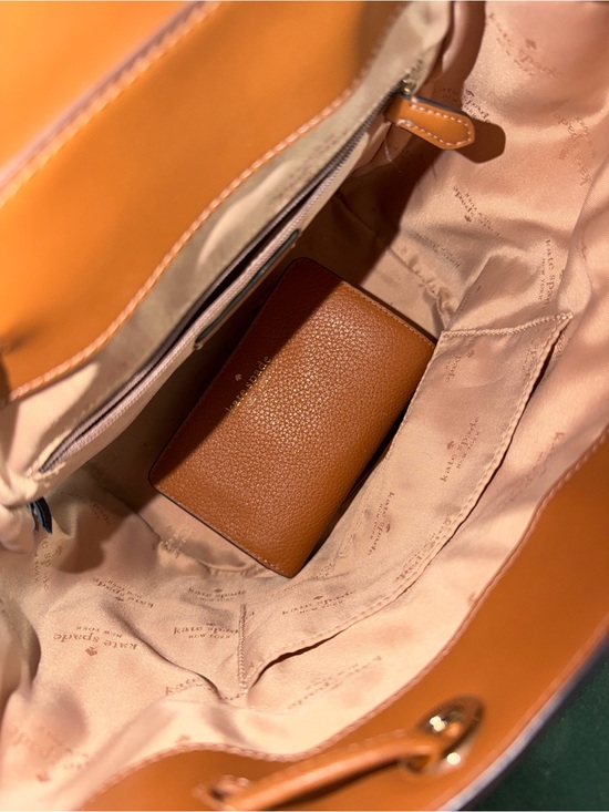 kate spade tan brown pebbled leather backpack handbag main image 4